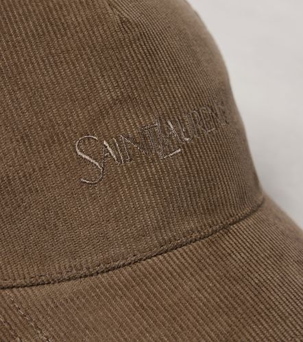 Saint Laurent Corduroy baseball cap - Saint Laurent - Modalova