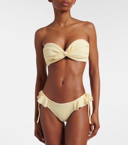 Slip bikini Uno a quadri con volant - Montce - Modalova