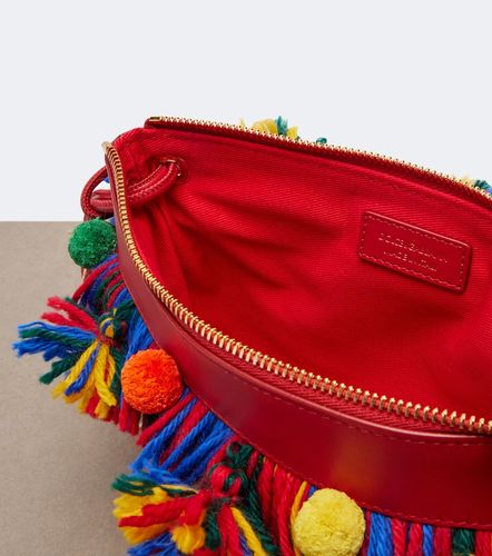 Pouch de efecto rafia con flecos - Dolce&Gabbana - Modalova
