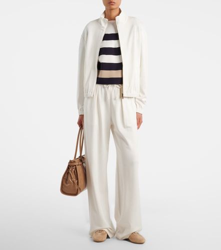 Cotton and silk-blend sweatpants - Max Mara - Modalova