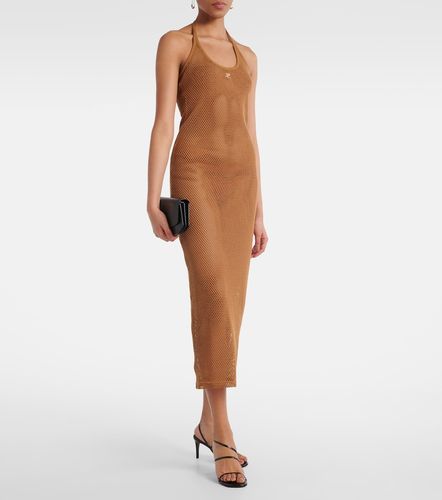 Courrèges Vestido midi en malla de algodón - Courreges - Modalova