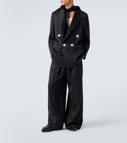 Embellished double-breasted blazer - Simone Rocha - Modalova
