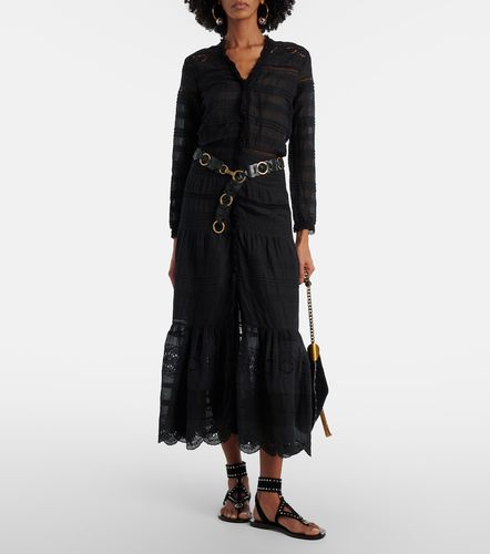 Vestido midi Daniva de algodón con encaje - Marant Etoile - Modalova