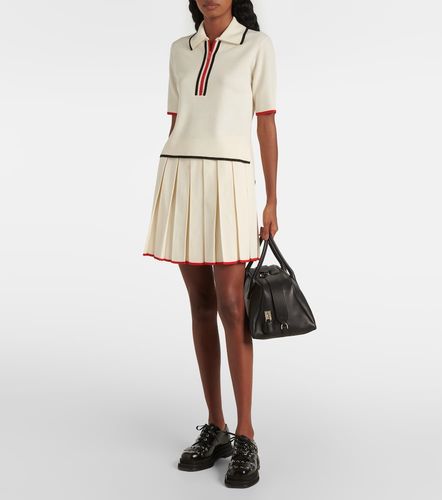 Pleated wool-blend miniskirt - Thom Browne - Modalova