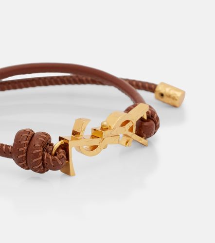 Pulsera Cassandre de piel - Saint Laurent - Modalova