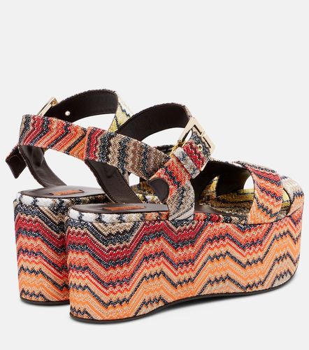 Sandali Julia con lamé e zeppa a zig zag - Missoni - Modalova
