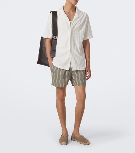 Camicia bowling in misto cotone con spugna - Frescobol Carioca - Modalova