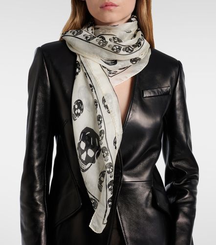 McQueen Skull silk scarf - McQueen - Modalova