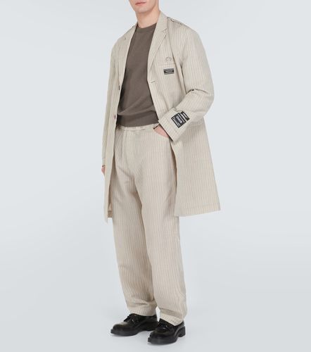 Pantaloni a gamba larga in lana e lino - Undercover - Modalova