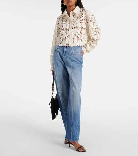 Camicia cropped in pizzo di cotone - Isabel Marant - Modalova
