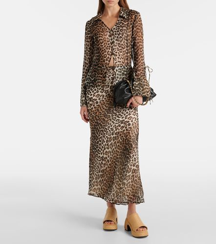 Ganni Leopard-print chiffon shirt - Ganni - Modalova