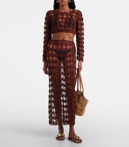 Crop top Bella de croché de algodón - Anna Kosturova - Modalova