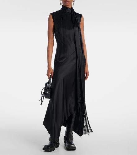 Vestido midi de satén con flecos - Acne Studios - Modalova