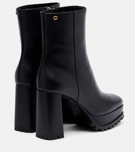 Botines con plataforma de piel - Gianvito Rossi - Modalova
