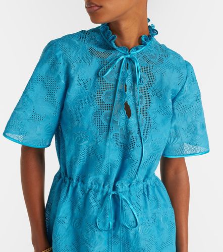 Vestido largo de encaje de algodón - Valentino - Modalova