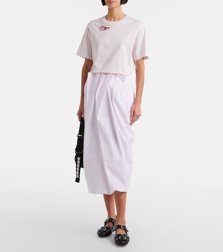 Camiseta de jersey de algodón adornada - Simone Rocha - Modalova