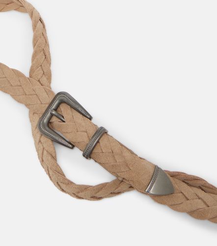 Monili braided leather belt - Brunello Cucinelli - Modalova