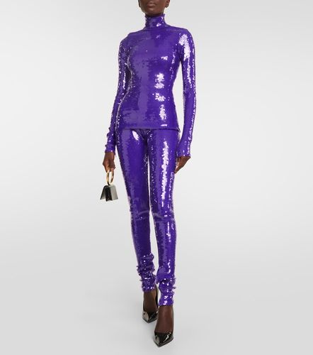Sequined turtleneck top - LaQuan Smith - Modalova