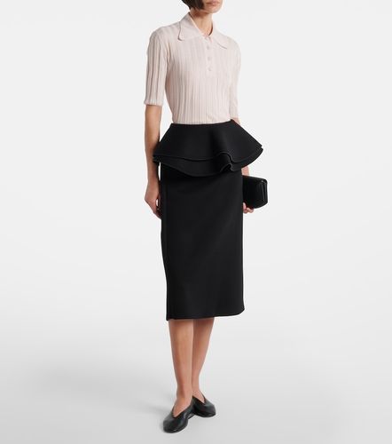 Plan C Ribbed-knit wool polo shirt - Plan C - Modalova