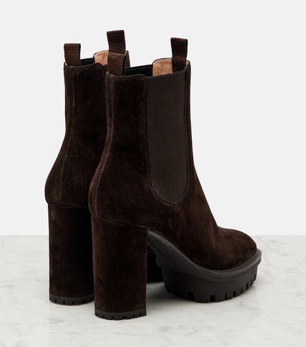 Barry suede platform ankle boots - Gianvito Rossi - Modalova