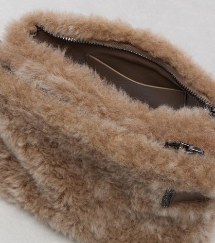 Clutch Small in shearling - Brunello Cucinelli - Modalova