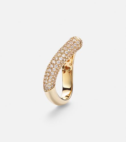 Drop Link Medium 18kt ring with diamonds - Engelbert - Modalova
