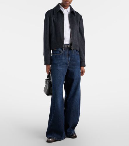 Top in misto cotone con monili - Brunello Cucinelli - Modalova