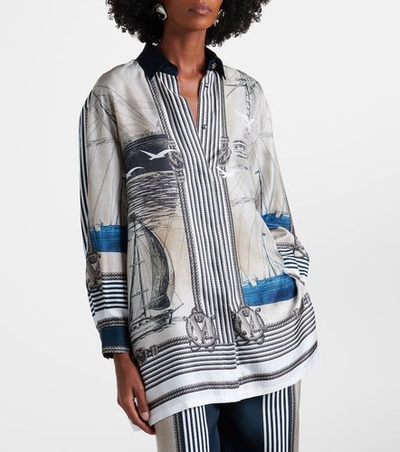 Oversized printed silk twill shirt - Max Mara - Modalova