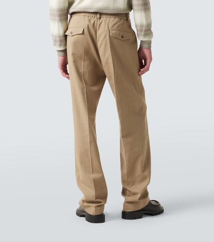 Pantaloni regular in cotone plissé - Moncler - Modalova