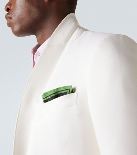 Printed silk twill pocket square - Tom Ford - Modalova