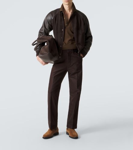 Tom Ford Bomber in pelle e suede - Tom Ford - Modalova