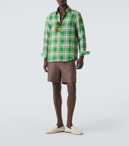 Camicia Harbor in lino con lapislazzuli - God's True Cashmere - Modalova