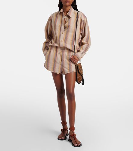 Shorts Melinea in cotone a righe - Isabel Marant - Modalova