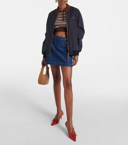 Minifalda Sailor Snap de denim - Frame - Modalova