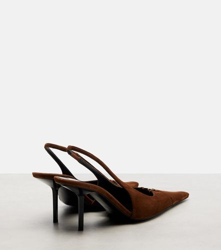 Babylone Breteuil suede slingback pumps - Saint Laurent - Modalova
