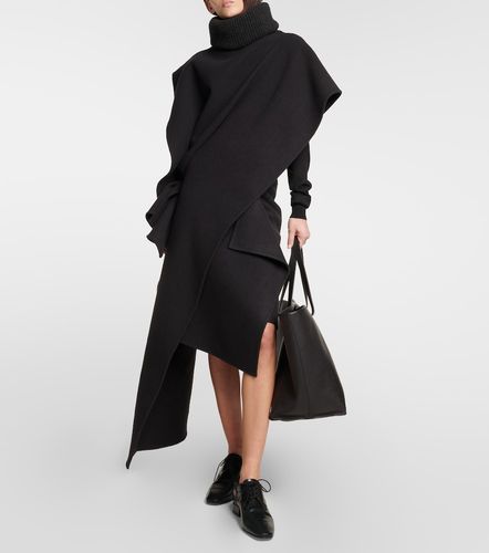 Falda midi Bartellina de cachemir drapeada - The Row - Modalova