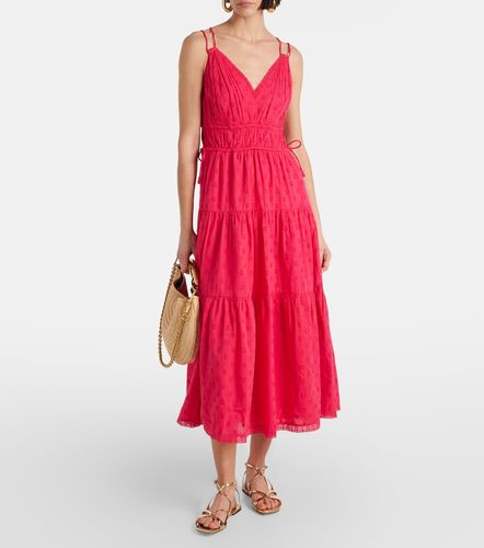 Vestido midi Freya de algodón a lunares - Ulla Johnson - Modalova