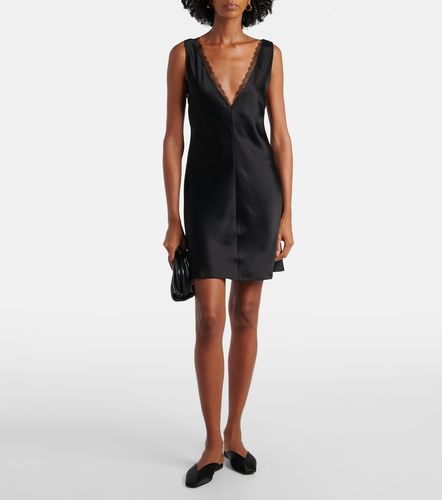 Vestido corto Barb de satén con encaje - Leset - Modalova