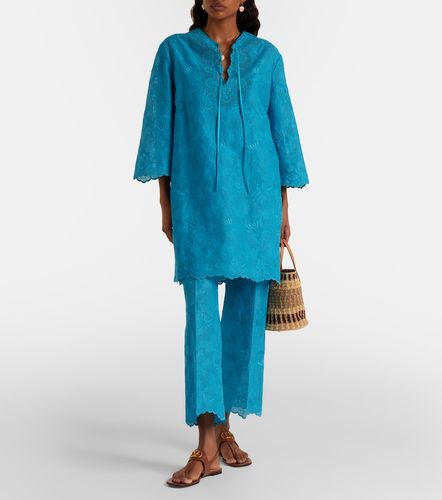 Caftano in cotone con pizzo sangallo - Valentino - Modalova