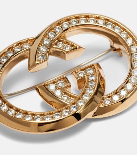 Spilla Interlocking G decorata - Gucci - Modalova