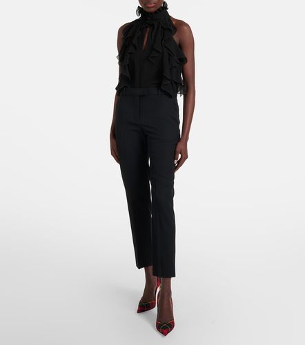 McQueen Top in seta con volant - McQueen - Modalova