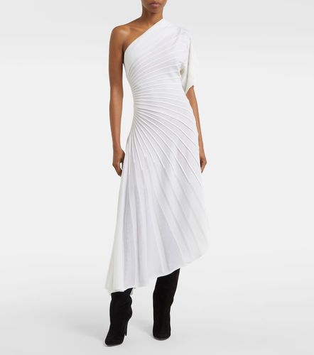 Asym Ray virgin wool midi dress - Alaia - Modalova