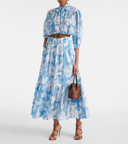 Falda larga de algodón con paisley - Etro - Modalova
