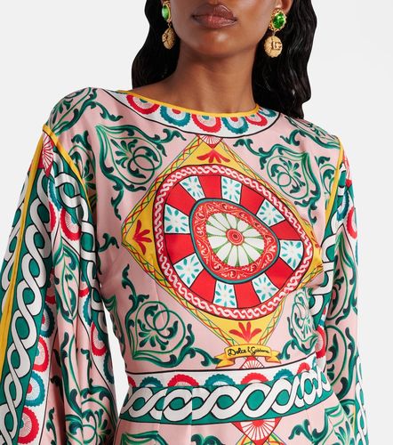 Dolce&Gabbana Printed silk gown - Dolce&Gabbana - Modalova