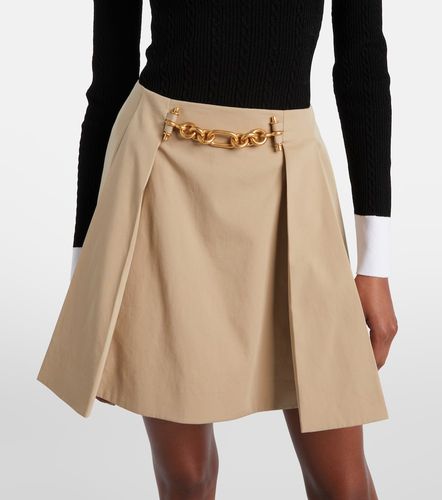 Minigonna in gabardine di cotone - Balmain - Modalova