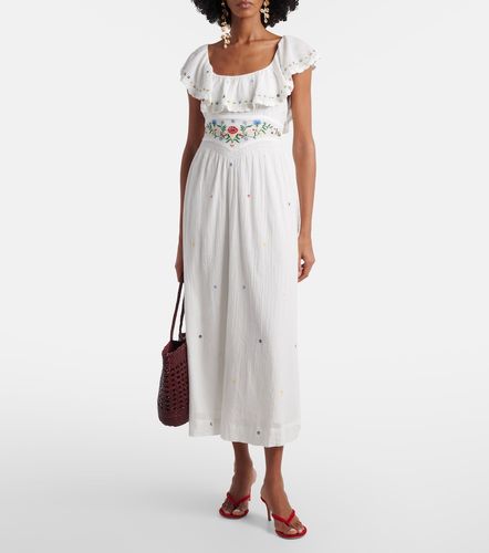 Abito midi Ebony in cotone con ricamo - Rixo - Modalova