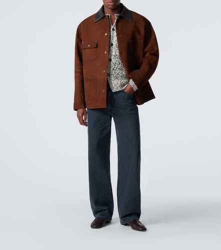 Prada Leather-trimmed suede jacket - Prada - Modalova