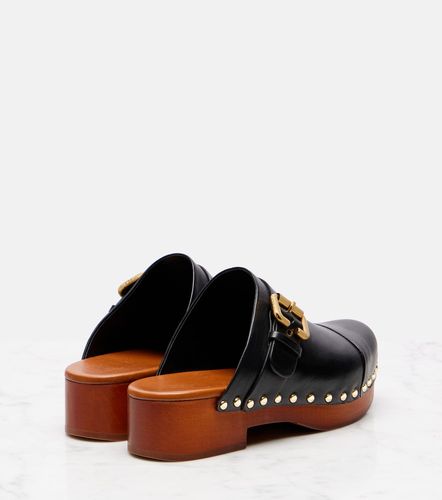 Jeannette embellished leather clogs - Chloe - Modalova
