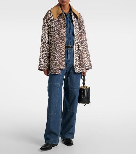 Ganni Leopard-print canvas jacket - Ganni - Modalova