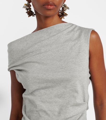 Draped cotton jersey top - Dries Van Noten - Modalova